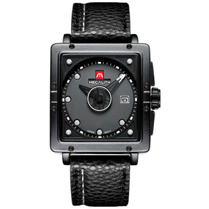 0007M | Quarz-Herrenuhr | Lederarmband