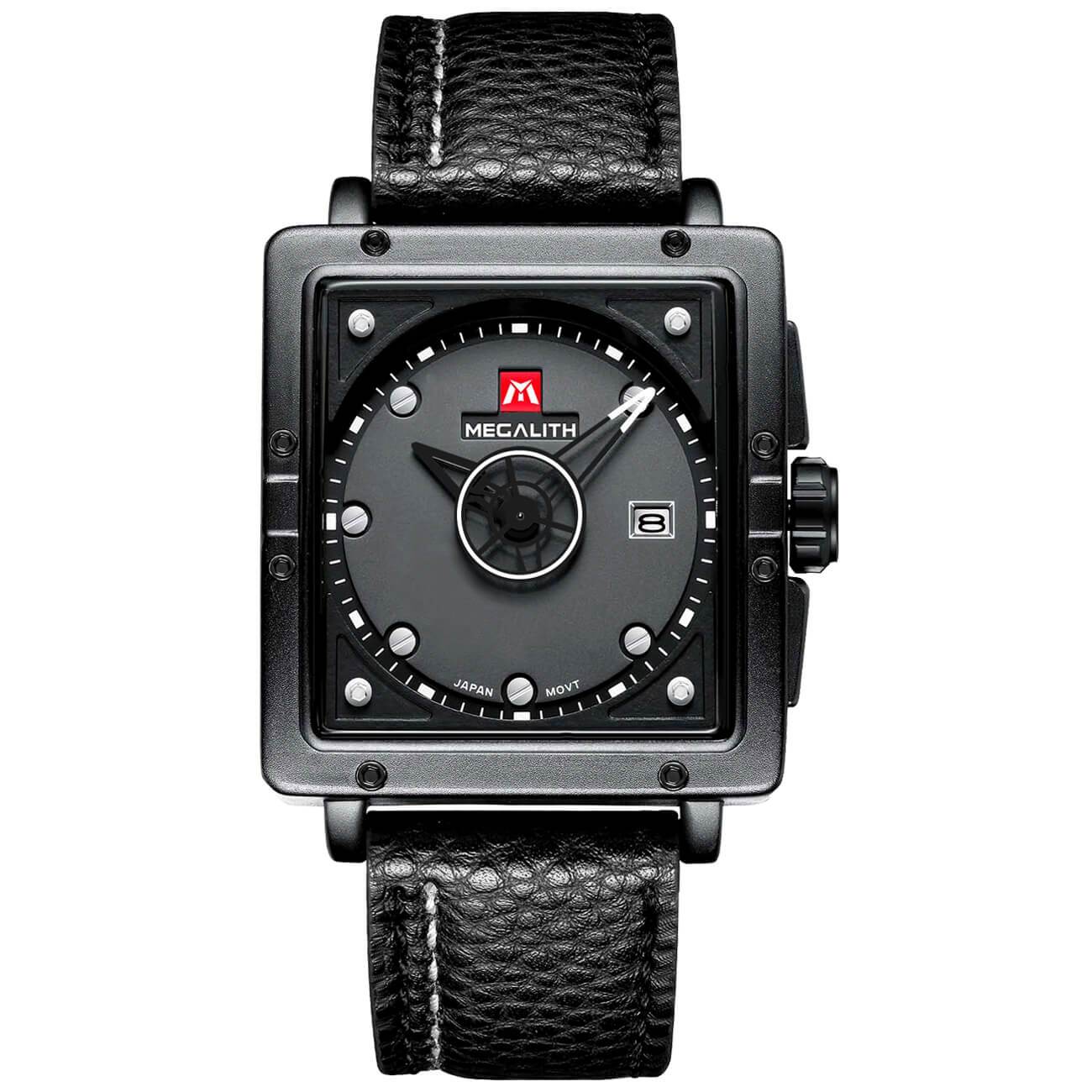0007M | Quarz-Herrenuhr | Lederarmband