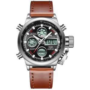 0031M | Quarz-Herrenuhr | Lederarmband