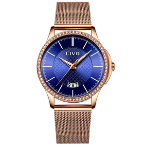 0045C | Quartz Women Watch | Mesh Band