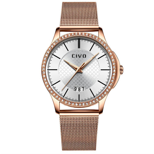 0045C | Quartz Women Watch | Mesh Band