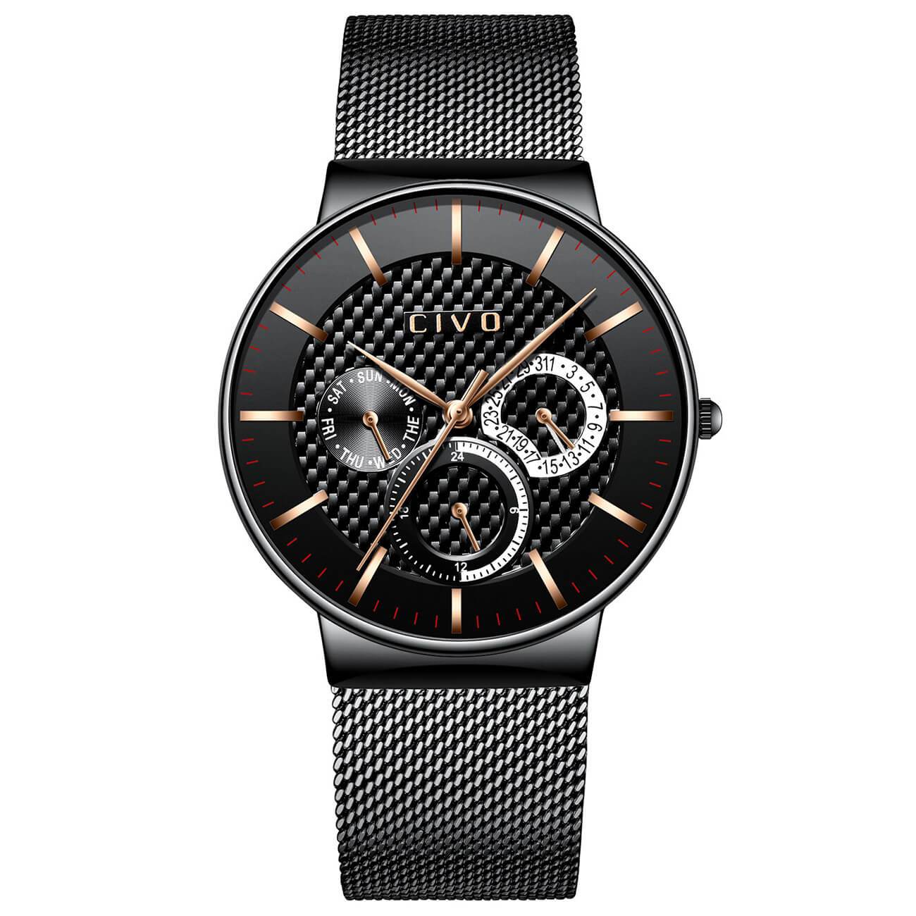 0047C | Quartz Men Watch | Mesh Band