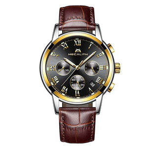 0060M | Quarz-Herrenuhr | Lederarmband