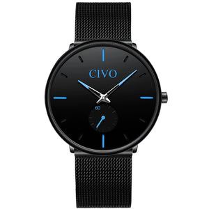 0124C | Quarzuhr für Herren | Mesh-Armband