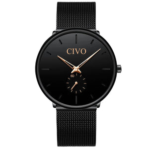 0124C | Quarzuhr für Herren | Mesh-Armband