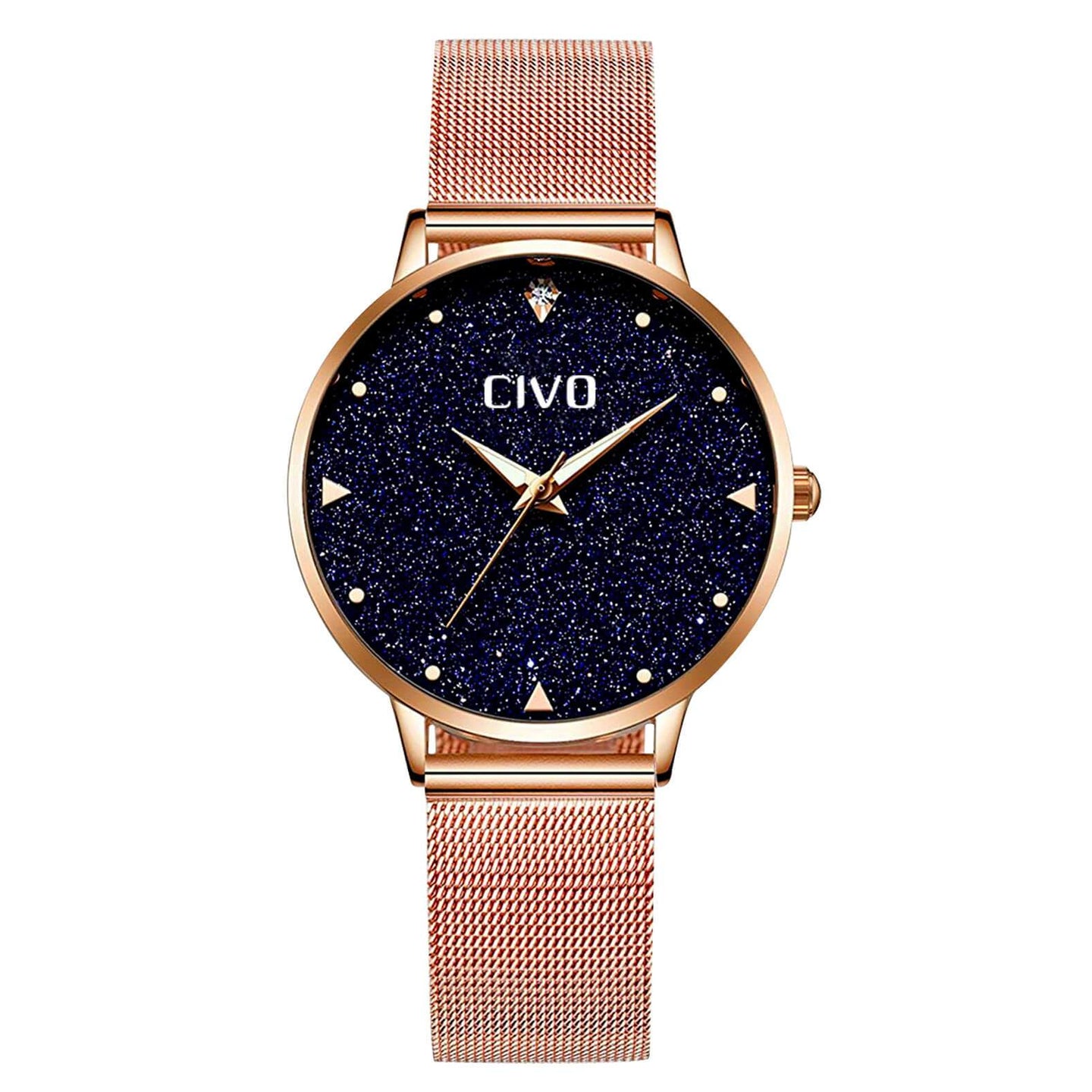 8002C | Quartz Women Watch | Mesh Band