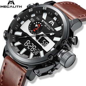 8229M | Quartz Men Watch | Leather Band-megalith watch