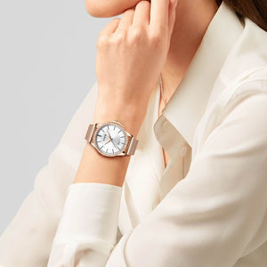 0045C | Quartz Women Watch | Mesh Band