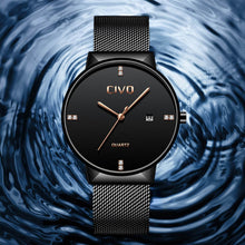 Laden Sie das Bild in den Galerie-Viewer, 9164C | Quarz-Herrenuhr | Mesh-Armband