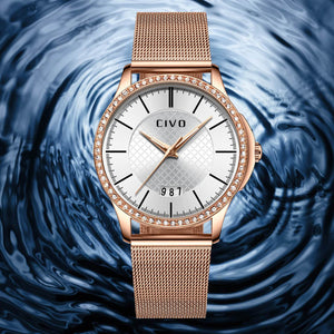 0045C | Quartz Women Watch | Mesh Band