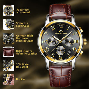 0060M | Quarz-Herrenuhr | Lederarmband