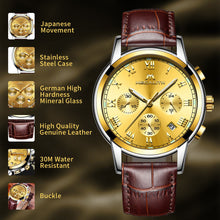 Laden Sie das Bild in den Galerie-Viewer, 0060M | Quarz-Herrenuhr | Lederarmband