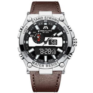 8230M | Quartz Men Watch | Leather Band-megalith watch
