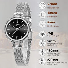 Laden Sie das Bild in den Galerie-Viewer, 8121C | Quartz Women Watch | Mesh Band-megalith watch