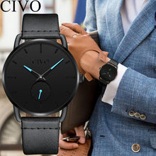 Laden Sie das Bild in den Galerie-Viewer, 8085C | Quarz-Herrenuhr | Lederarmband