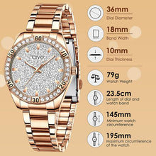 Load image into Gallery viewer, 8117C | Quartz Women Watch | Stainless steel Band-megalith watch