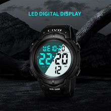 Laden Sie das Bild in den Galerie-Viewer, 1068C | Quartz Digital Men Watch | Rubber Band-megalith watch