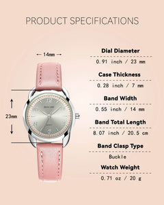 P2278 | Quartz Women Watch | Leather Band-megalith watch