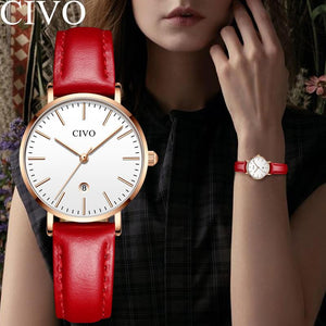 8062C | Quarzuhr für Damen | Lederarmband