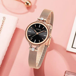 8121C | Quartz Women Watch | Mesh Band-megalith watch