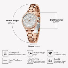 Load image into Gallery viewer, 8113C | Quartz Women Watch | Stainless steel Band-megalith watch
