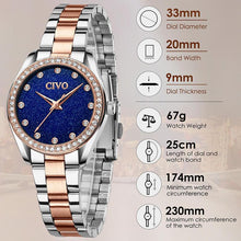 Load image into Gallery viewer, 8119C | Quartz Women Watch | Stainless steel Band-megalith watch