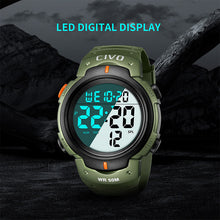 Load image into Gallery viewer, 1068C | Quartz Digital Men Watch | Rubber Band-megalith watch