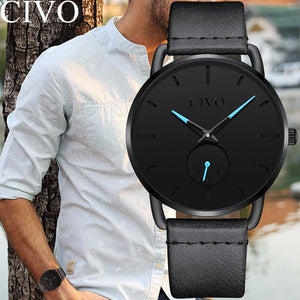 8085C | Quarz-Herrenuhr | Lederarmband
