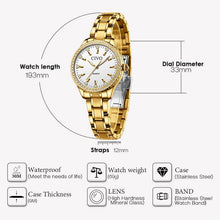 Laden Sie das Bild in den Galerie-Viewer, 8114C | Quartz Women Watch | Stainless steel Band-megalith watch