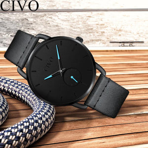 8085C | Quarz-Herrenuhr | Lederarmband