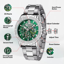 Load image into Gallery viewer, Chronograph Watch | Stainless Steel Band | 8288M-megalith watch