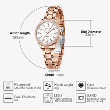 Load image into Gallery viewer, 8114C | Quartz Women Watch | Stainless steel Band-megalith watch
