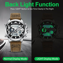 Load image into Gallery viewer, Analog Digital Watch | Leather Band | 8276M