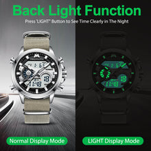 Load image into Gallery viewer, Analog Digital Watch | Nylon Band | 8276M