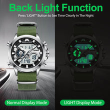 Load image into Gallery viewer, Analog Digital Watch | Nylon Band | 8276M