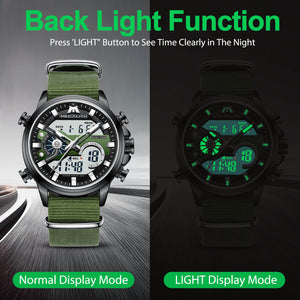 Analoge Digitaluhr | Nylonarmband | 8276M