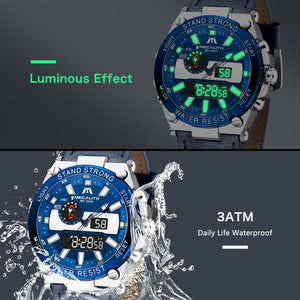8230M | Quartz Men Watch | Leather Band-megalith watch