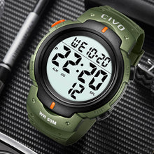 Laden Sie das Bild in den Galerie-Viewer, 1068C | Quartz Digital Men Watch | Rubber Band-megalith watch