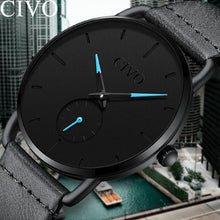 Laden Sie das Bild in den Galerie-Viewer, 8085C | Quarz-Herrenuhr | Lederarmband
