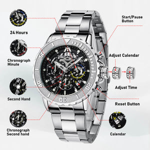 Chronograph Watch | Stainless Steel Band | 8288M-megalith watch