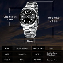 Laden Sie das Bild in den Galerie-Viewer, 8603M | Quartz Men Watch | Stainless Steel Band-megalith watch