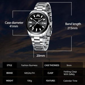 8603M | Quartz Men Watch | Stainless Steel Band-megalith watch