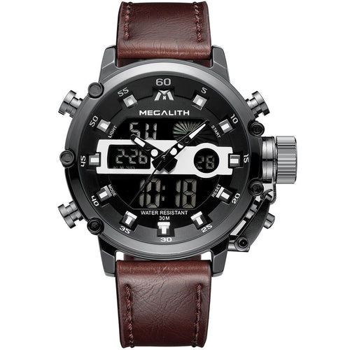 8051M | Quarz-Herrenuhr | Lederarmband