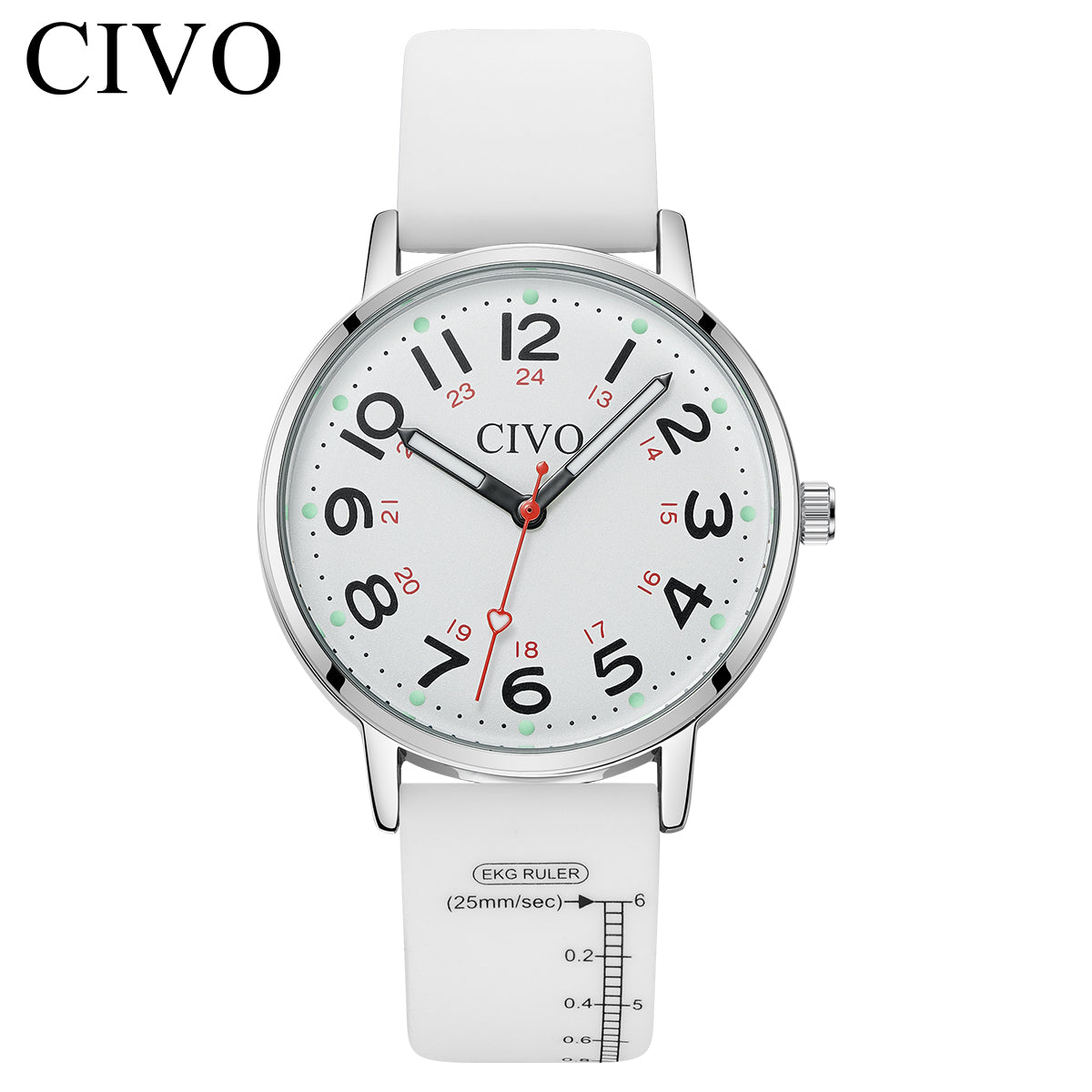 Quartz Women Watch | Rubber Band | CIVO 8144