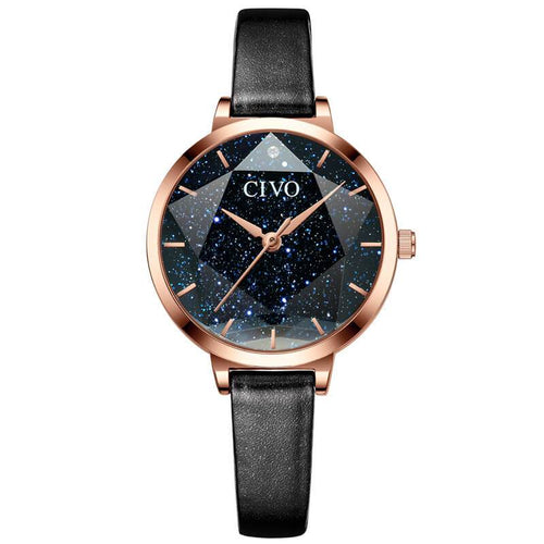 8123C | Quartz Women Watch | Leather Band-megalith watch