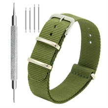 Laden Sie das Bild in den Galerie-Viewer, CIVO NATO-Armband, 4er-Pack, 18 mm, 20 mm, 22 mm, hochwertige Uhrenarmbänder aus ballistischem Nylon, Zulu-Stil mit Edelstahlschnalle für Männer und Frauen