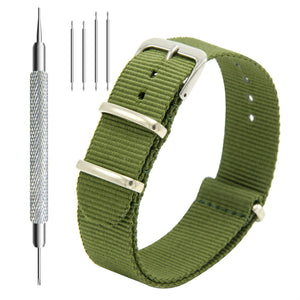 CIVO NATO-Armband, 4er-Pack, 18 mm, 20 mm, 22 mm, hochwertige Uhrenarmbänder aus ballistischem Nylon, Zulu-Stil mit Edelstahlschnalle für Männer und Frauen