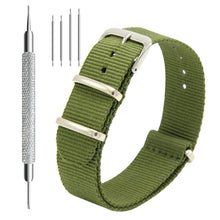 Load image into Gallery viewer, CIVO NATO Strap 4 Packs 18mm 20mm 22mm Premium Ballistic Nylon Watch Bands Zulu Style with Stainless Steel Buckle for Men Women