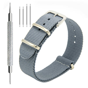 CIVO NATO Strap 4 Packs 18mm 20mm 22mm Premium Ballistic Nylon Watch Bands Zulu Style with Stainless Steel Buckle for Men Women