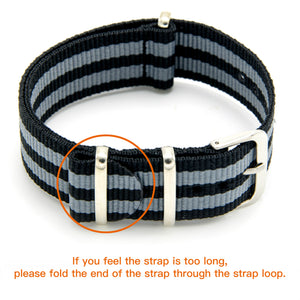 CIVO NATO Strap 4 Packs 18mm 20mm 22mm Premium Ballistic Nylon Watch Bands Zulu Style with Stainless Steel Buckle for Men Women